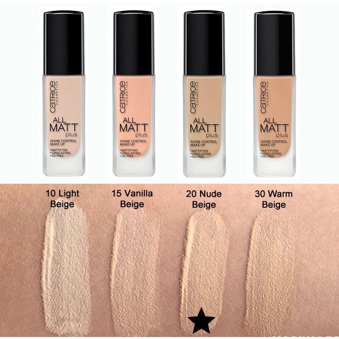 Kem nền Catrice All Matt Plus Shine Control Make-up (18h)